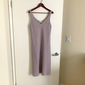 Babaton A-Line Dress Grey Size M